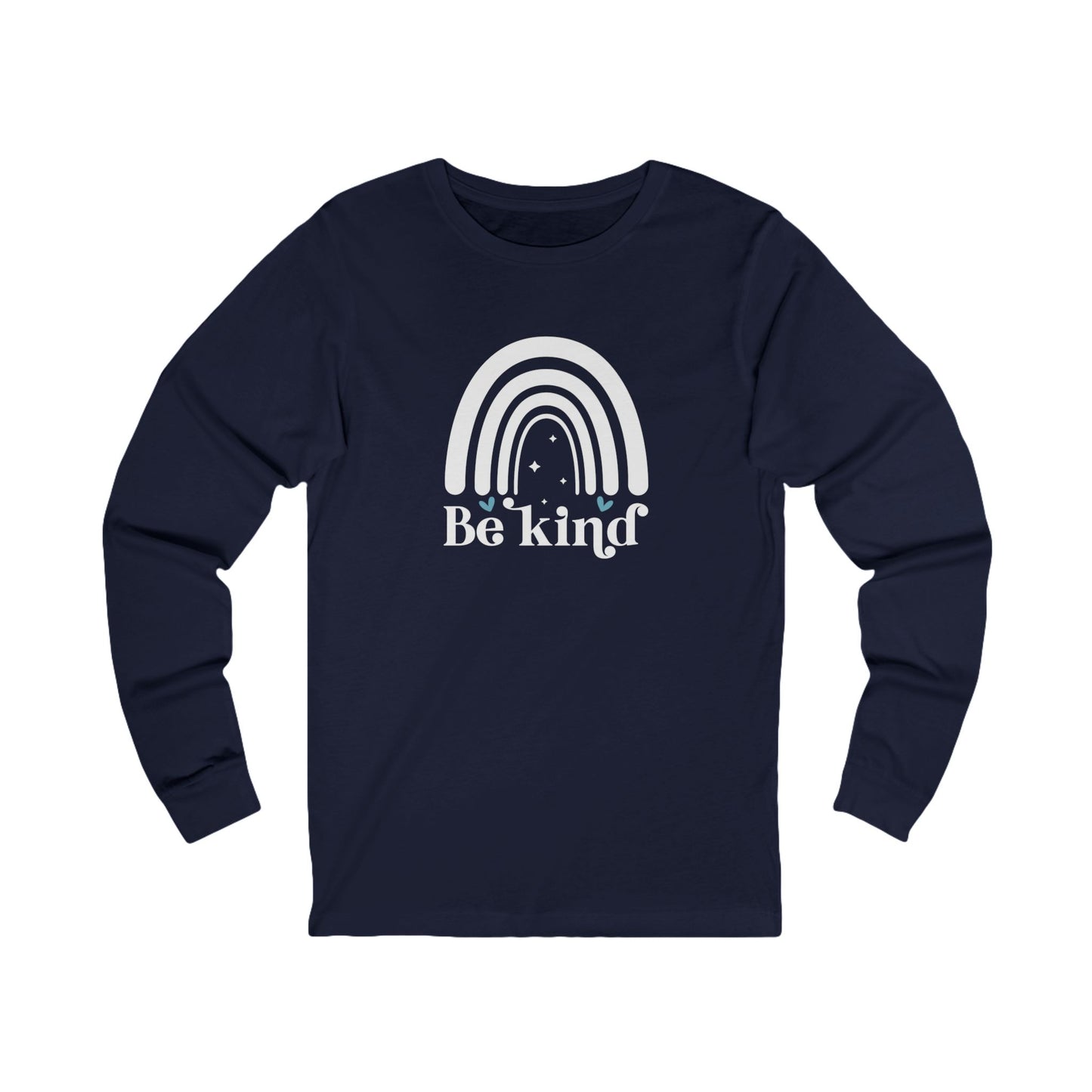 Be Kind Rainbow - Women's Jersey Long Sleeve Tee