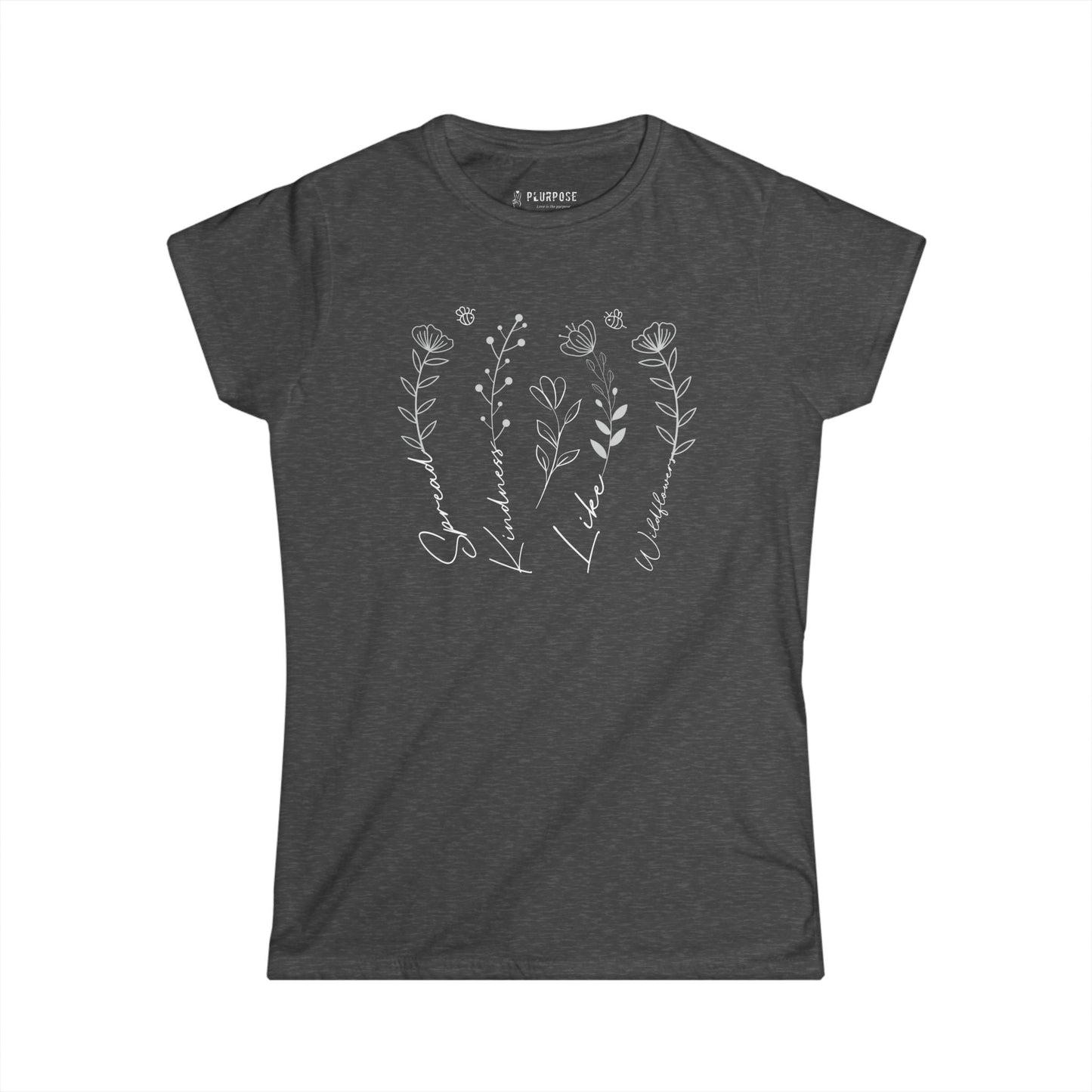 Floral Spread Love like Wildflowers - Women's Softstyle Tee