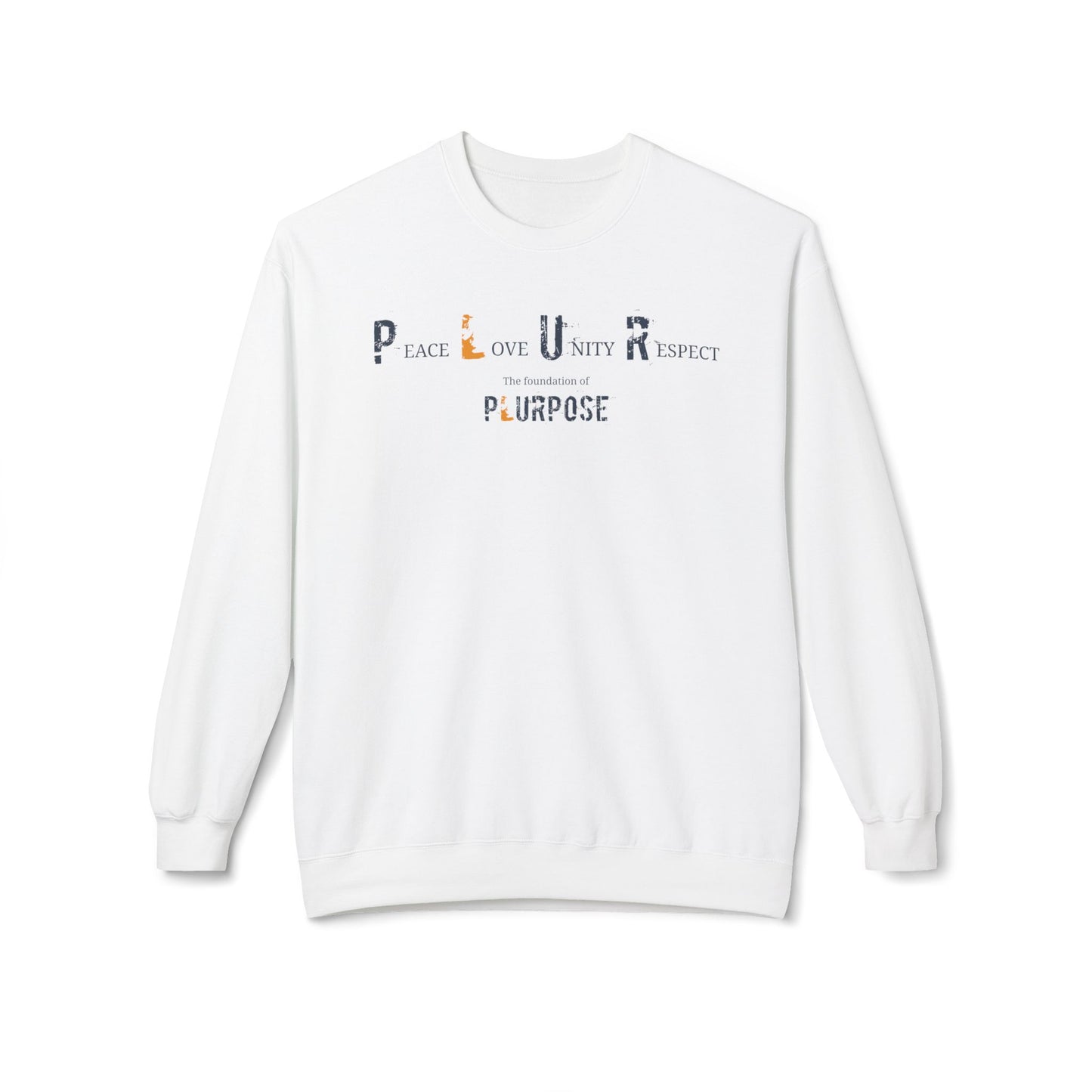 Peace, Love, Unity, Respect- Unisex Crewneck Sweatshirt
